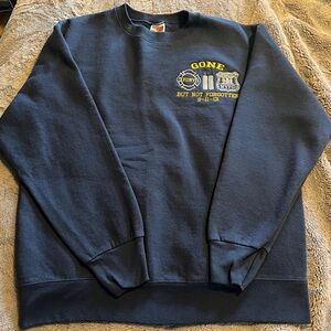 Vintage 2000s Y2K FDNY 9-11 New York Blue Crewneck sweatshirt size L